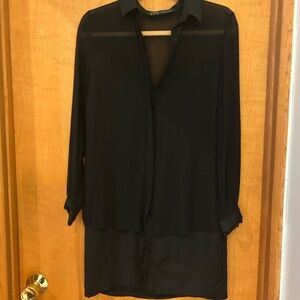 Zara Black Sheer Dress